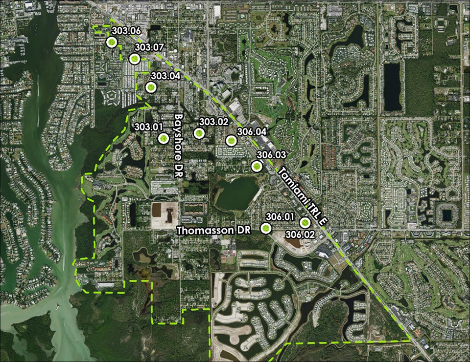 Basin 306 Neighborhood Pump Stations Rehabilitation group 1 map
